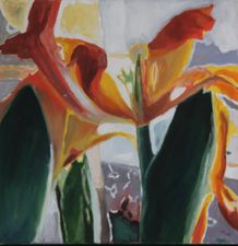 2010 Tulipaner, olie på lærred, 50 x 50