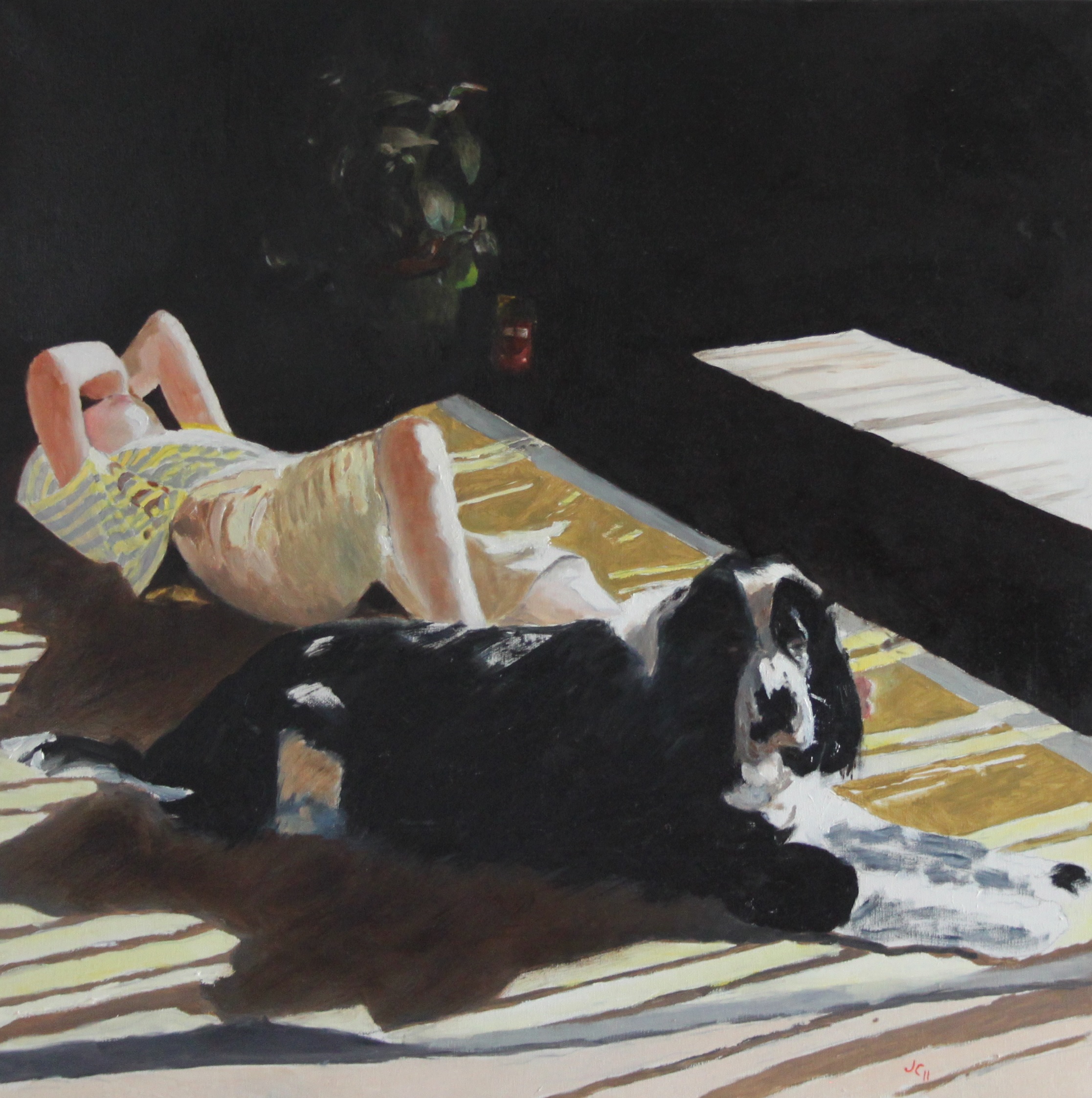 2011 Joakim og Sirius, olie på lærred, 70x70