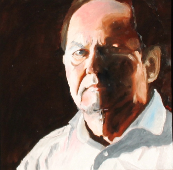 2014 Selvportræt, akryl på lærred, 50 x 50