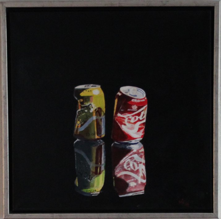 2016 Et umage par, akryl på lærred, 50 x 50