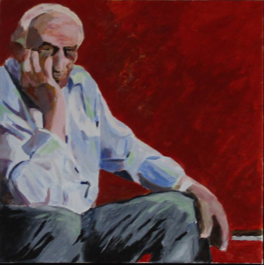 2016 Grækeren, akryl på lærred, 40 x 40