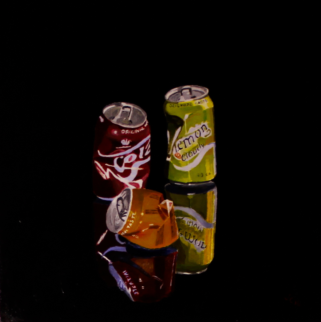 2016 Hele familien, akryl på lærred, 50 x 50