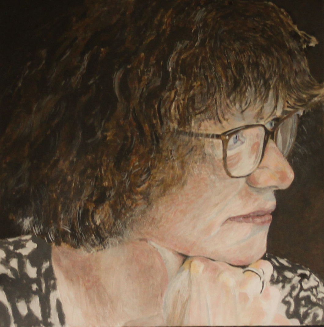 2016 Lizette, akryl på lærred, 50 x 50