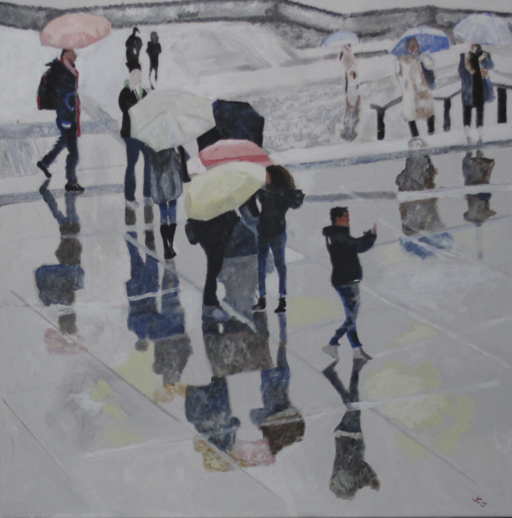 2016 London II, akryl på lærred, 70 x 70