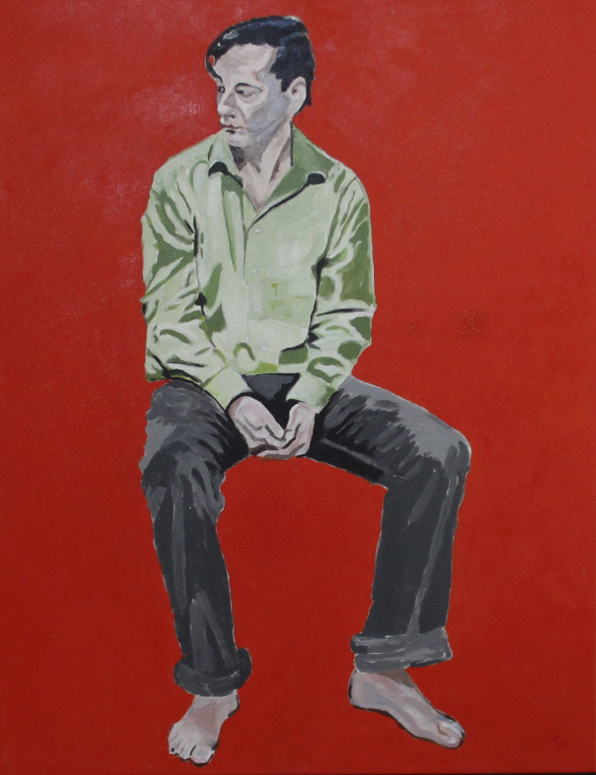 2017 Scene IV, akryl på lærred, 70 x 90