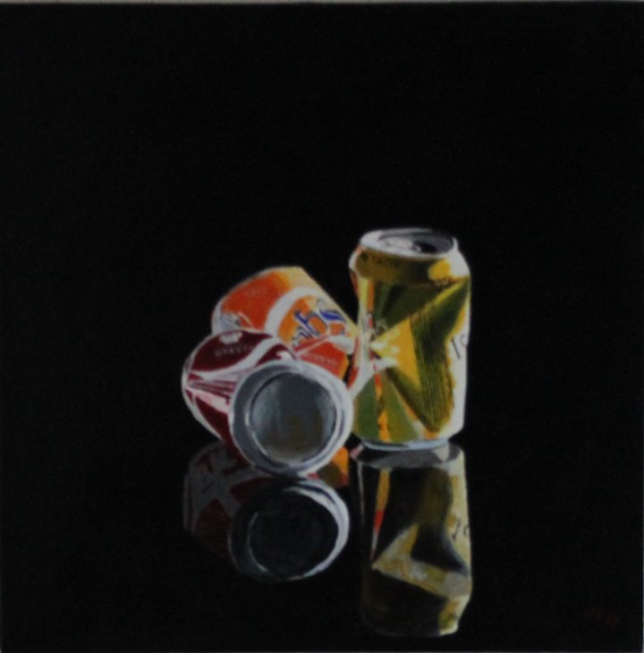 2017 Surt show, akryl på lærred, 50 x 50