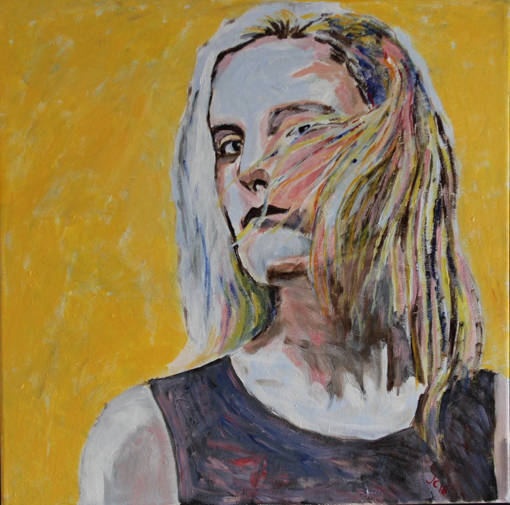 2018 Susan, akryl på lærred, 50 x 50